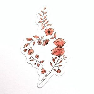 Flower Vinyl Sticker